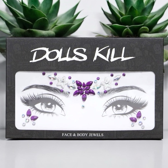 Dolls Kill Other - Dolls Kill Star Iridescent Rhinestone Face Jewels, NWT